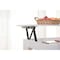 Basicwise Modern Wood Coffee Table with Lift Tabletop, White QI003549.W - alternate 5